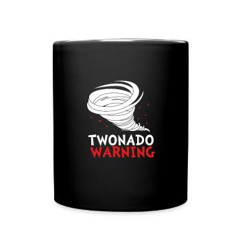 Tornado Birthday Children's Birthday Party - Full Colour Mug - black - Front