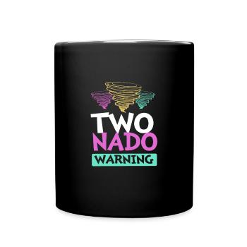 Tornado Birthday Children's Birthday Party - Full Colour Mug - black - Front