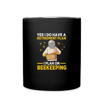 Imker - Tasse einfarbig - Schwarz - Vorne