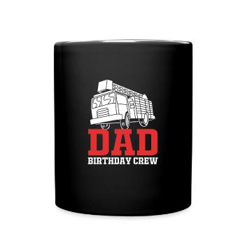 Camion de pompiers Fête d’anniversaire des enfants - Mug uni - noir - Devant
