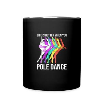 Pole Dance - Mug uni - noir - Devant