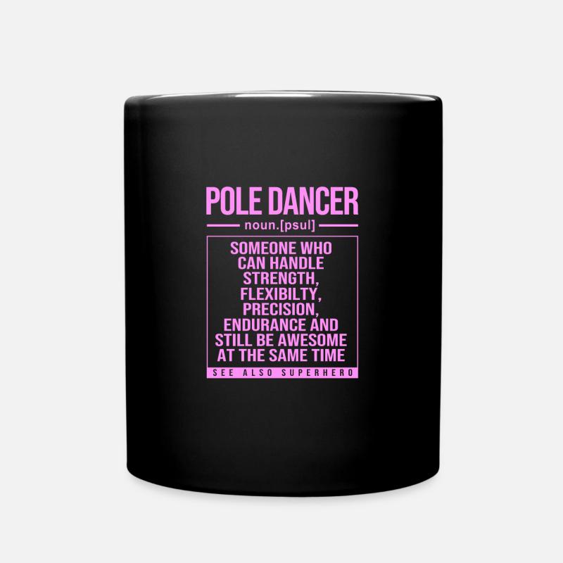 Pole Dance - Tasse einfarbig - Schwarz