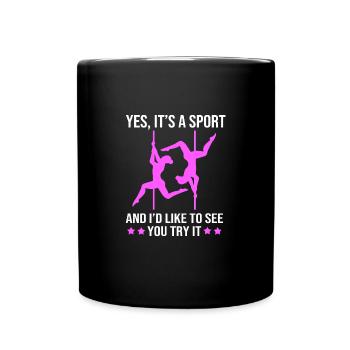 Pole Dance - Mug uni - noir - Devant