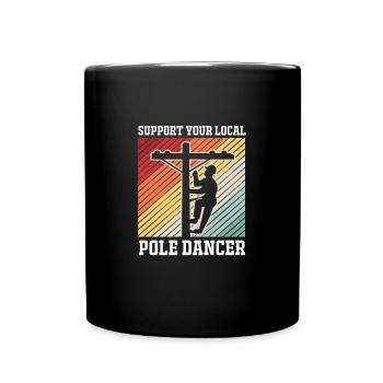 Pole Dance - Mug uni - noir - Devant