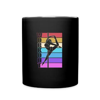 Pole Dance - Tasse einfarbig - Schwarz - Vorne