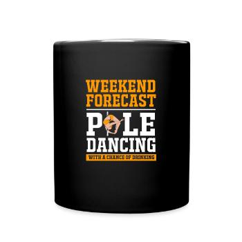 Pole Dance - Mug uni - noir - Devant