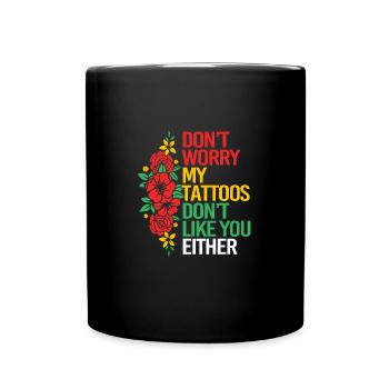 Tattoo Artist Tattoo Artist Tattooed Tattoo - Full Colour Mug - black - Front