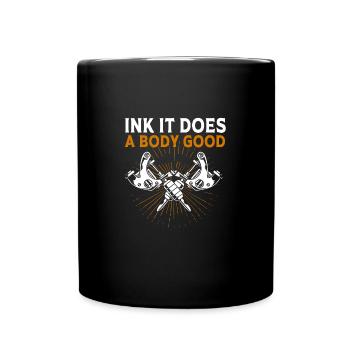 Tattoo Artist Tattoo Artist Tattooed Tattoo - Full Colour Mug - black - Front