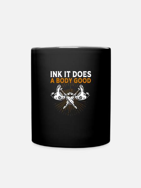 Tattoo Künstler Tätowierer Tätowiert Tätowierung - Tasse einfarbig - Schwarz