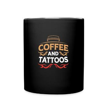 Tattoo Artist Tattoo Artist Tattooed Tattoo - Full Colour Mug - black - Front