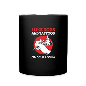 Tattoo Artist Tattoo Artist Tattooed Tattoo - Full Colour Mug - black - Front