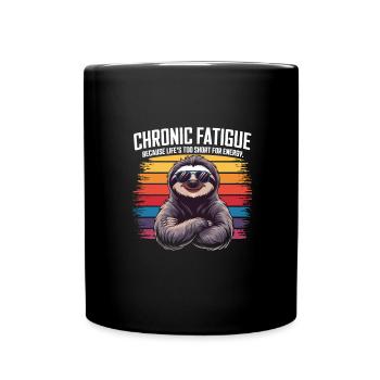Bürohumor - Tasse einfarbig - Schwarz - Vorne