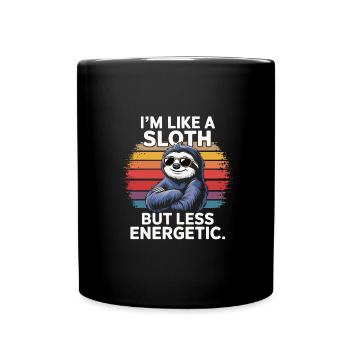 Bürohumor - Tasse einfarbig - Schwarz - Vorne