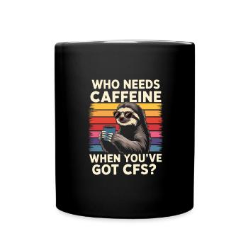 Bürohumor - Tasse einfarbig - Schwarz - Vorne