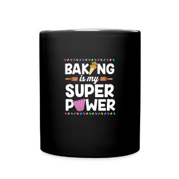 Torte Törtchen Dekoration Kuchen - Tasse einfarbig - Schwarz - Vorne