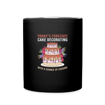 Cake Tartlet Decoration Cake - Full Colour Mug - black - Front