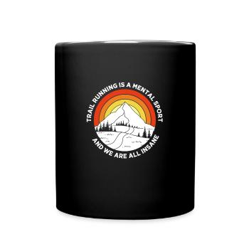 Trail running - Full Colour Mug - black - Front