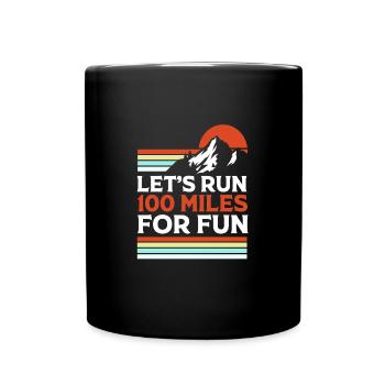 Trail running - Mug uni - noir - Devant