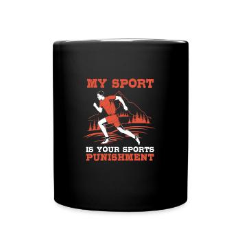 Trail running - Mug uni - noir - Devant