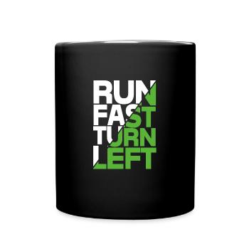 Marathon Marathon Runner - Full Colour Mug - black - Front