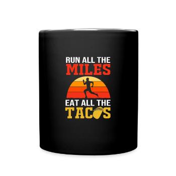 Marathon Marathon Runner - Full Colour Mug - black - Front