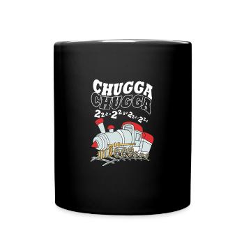 Children's Birthday Train Train Driver Locomotive - Full Colour Mug - black - Front