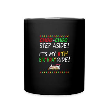 Anniversaire des enfants Train Train Conducteur Locomotive - Mug uni - noir - Devant