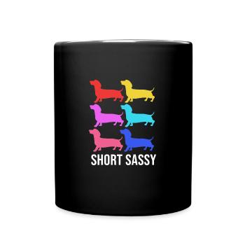 Teckel - Mug uni - noir - Devant