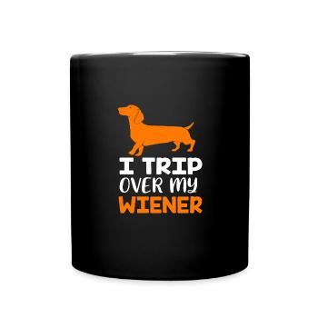 Teckel - Mug uni - noir - Devant