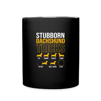 Dachshund - Full Colour Mug - black - Front