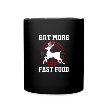 Jäger Jagen - Tasse einfarbig - Schwarz - Vorne