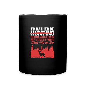 Jäger Jagen - Tasse einfarbig - Schwarz - Vorne