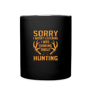 Jäger Jagen - Tasse einfarbig - Schwarz - Vorne
