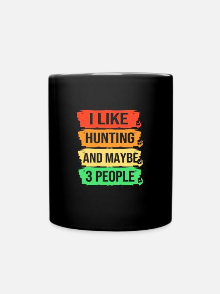 Jäger Jagen - Tasse einfarbig - Schwarz