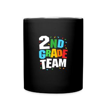 2. Klasse - Tasse einfarbig - Schwarz - Vorne