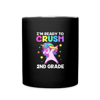 2. Klasse - Tasse einfarbig - Schwarz - Vorne