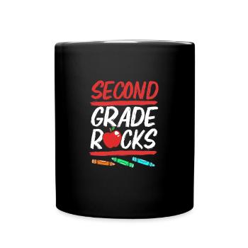 2. Klasse - Tasse einfarbig - Schwarz - Vorne