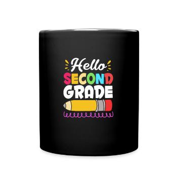 2. Klasse - Tasse einfarbig - Schwarz - Vorne