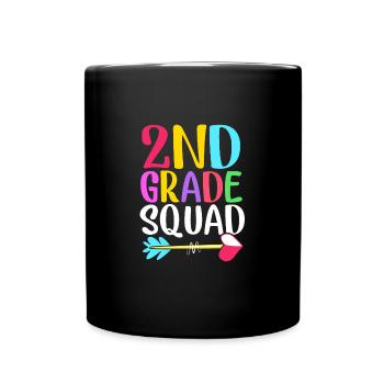 2. Klasse - Tasse einfarbig - Schwarz - Vorne