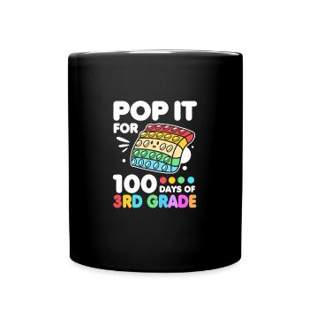 3. Klasse - Tasse einfarbig - Schwarz - Vorne