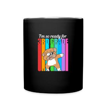 3. Klasse - Tasse einfarbig - Schwarz - Vorne