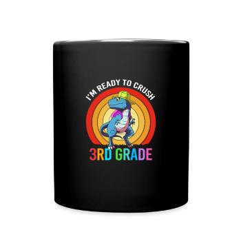 3. Klasse - Tasse einfarbig - Schwarz - Vorne