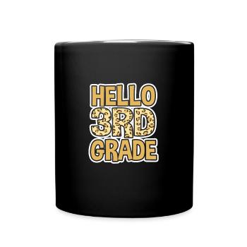 3. Klasse - Tasse einfarbig - Schwarz - Vorne