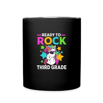 3. Klasse - Tasse einfarbig - Schwarz - Vorne