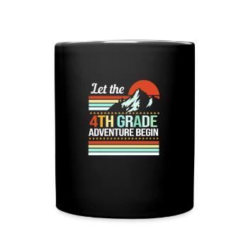 4. Klasse - Tasse einfarbig - Schwarz - Vorne