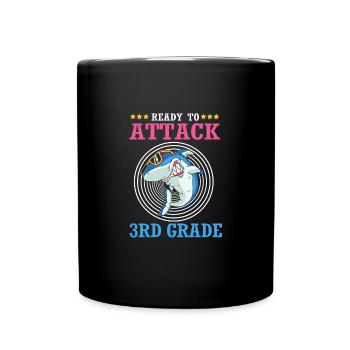 3. Klasse - Tasse einfarbig - Schwarz - Vorne