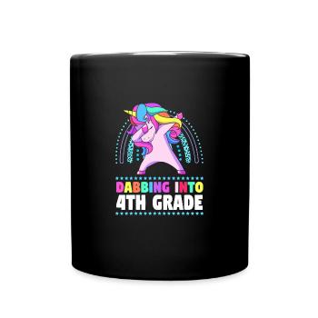 4. Klasse - Tasse einfarbig - Schwarz - Vorne