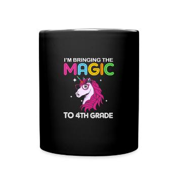 4. Klasse - Tasse einfarbig - Schwarz - Vorne