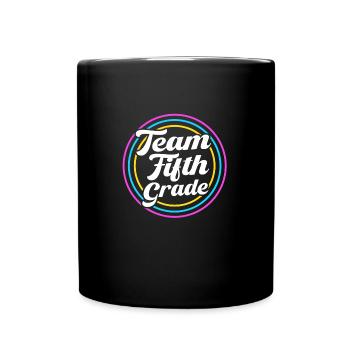 5. Klasse - Tasse einfarbig - Schwarz - Vorne