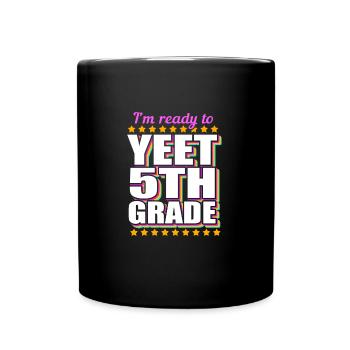 5. Klasse - Tasse einfarbig - Schwarz - Vorne